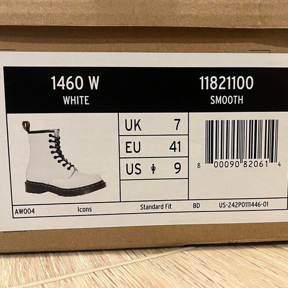 1460 W Dr. Martens White - Picture 2 of 4